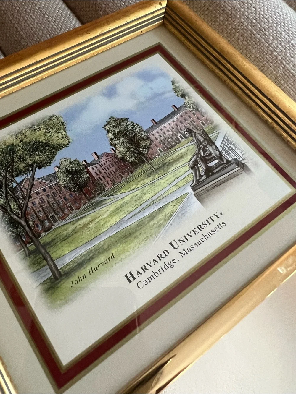 Eglomise Designs Harvard University Mirror